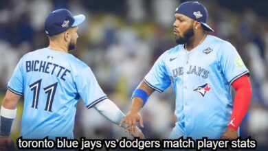 Toronto Blue Jays vs Dodgers Match Player Stats